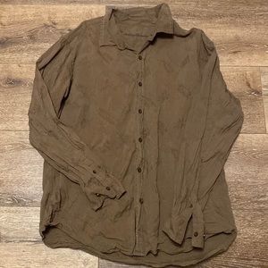 Tommy Bahama button down brown XL‎
